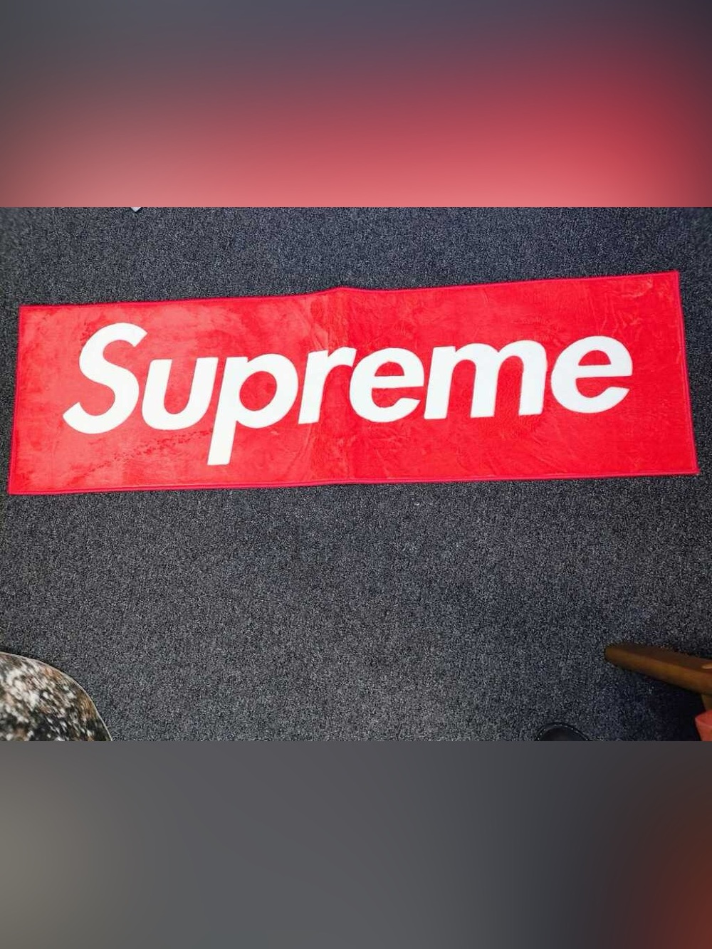 *Red* SUPREME Runner Rug - Picture 2 of 4